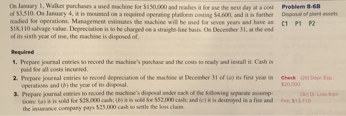 Solved A machine can be purchased for $150,000 and used for