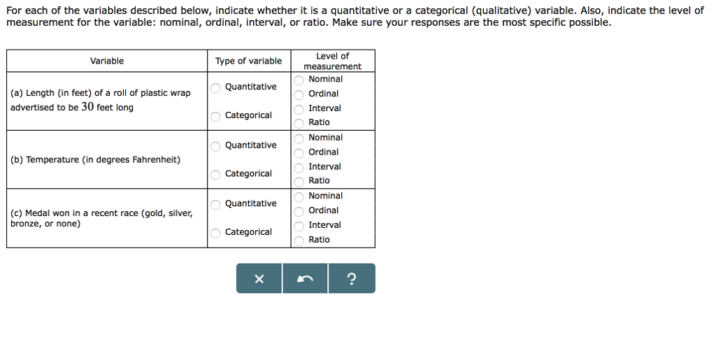Solved For Each Of The Variables Described Below, Indicat