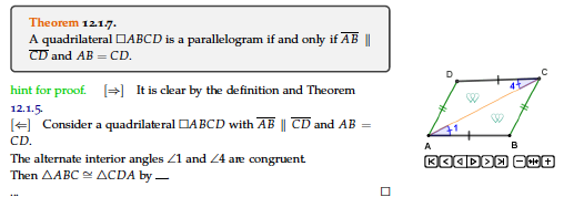 Solved Theorem 121 7 A Quadrilateral Dabcd Is A Parallel