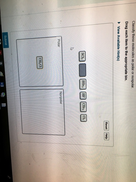 Solved Classify These Molecules As Polar Or Nonpolar. Dra