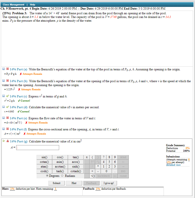 Solved Class Help Ch 9 Homework Pt 4 Begin Date 4 26 Chegg Com