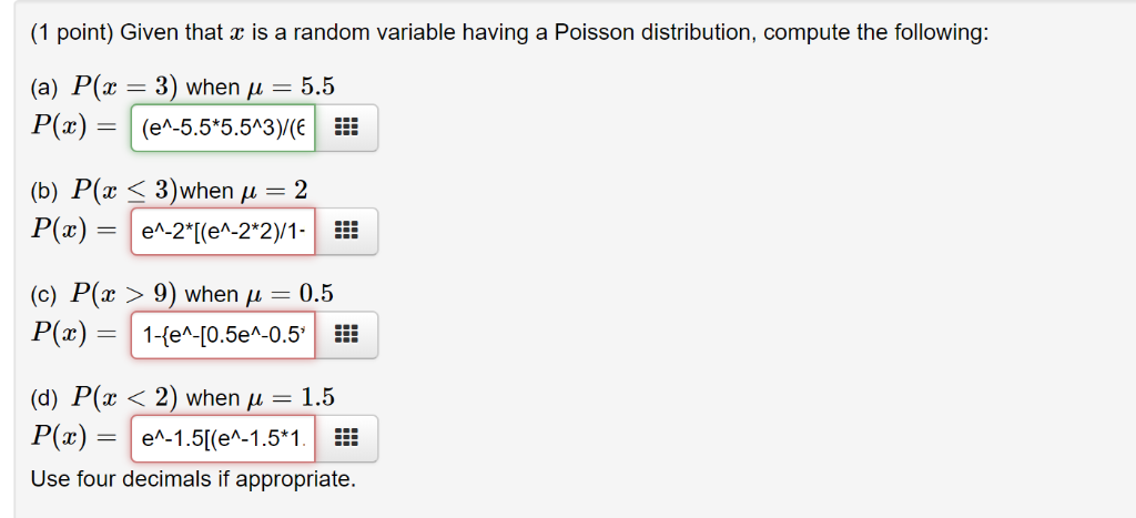 Solved Given That Xx Is A Random Variable Having A Poisso Chegg Com