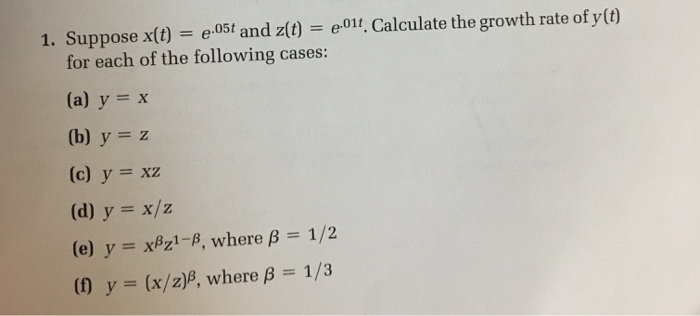 Solved 1 Suppose X T E05t And Z T Eolt Calculate Chegg Com