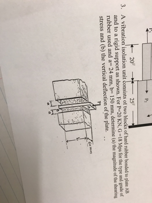 Solved P1 P2 20 に 251 3 A Vibration Isolation Unit C