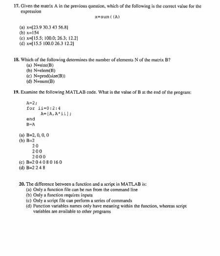Solved 17 Given Matrix Previous Question Following Correct Value Expression X Sum X 239 303 43 56 Q