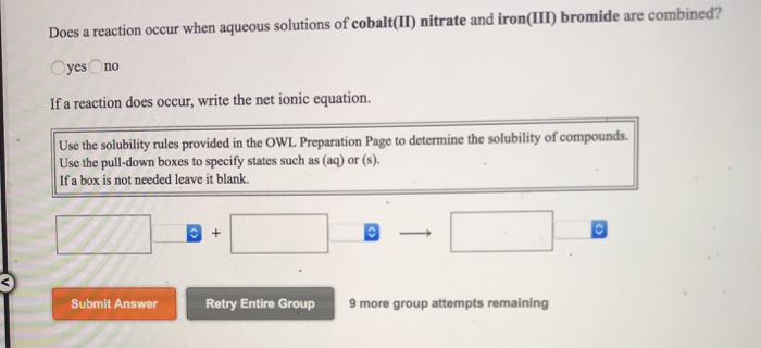 Solved When Aqueous Solutions Of Chromium(II) Nitrate And