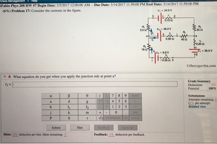 Solved Class Management Fabio Phys 8 Hw 7 Begin Date 3 Chegg Com