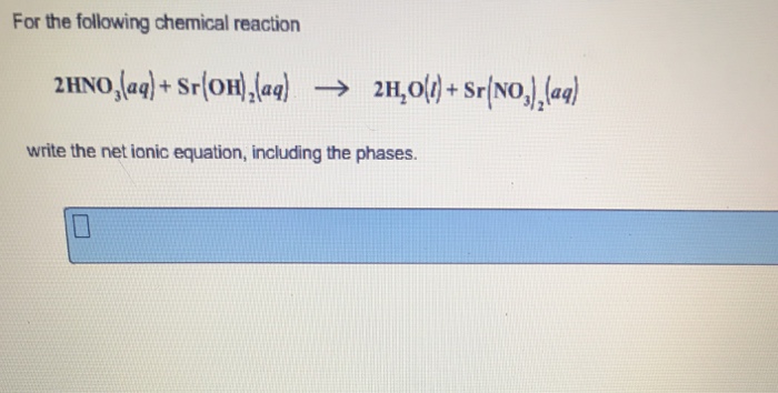 What is the total ionic equation for the following reaction? hcn + lioh image