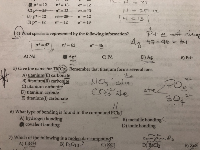 Solved P+12 N°=13. E_ = 12 D) P+ = 12 E)p+ 12 Na 26