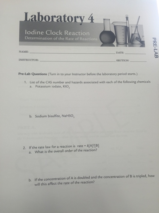 Rate Of Chemistry The Landolt Iodine Clock
