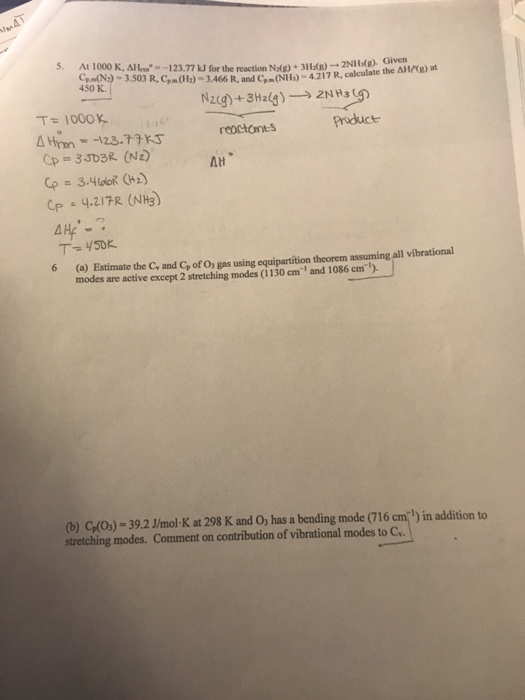 Solved For The Reaction Ndg 31ldg 2nhdd Given Rg At Chegg Com