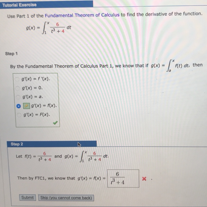 Solved Tutorial Exercise Use Part 1 Of The Fundamental Th Chegg Com