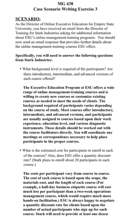 Problem-based learning scenario examples image