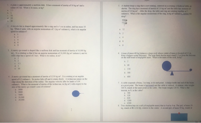 Solved 1 A Plate Is Approximately A Unom Disk It Has A M Chegg Com