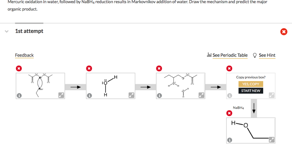 Solved Mercuric Oxidation In Water Followed By Nabh4 Chegg Com