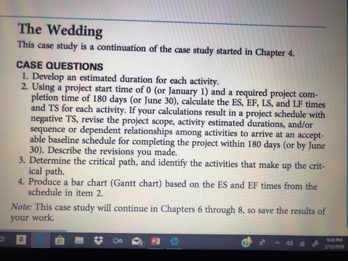 The Wedding Chapter