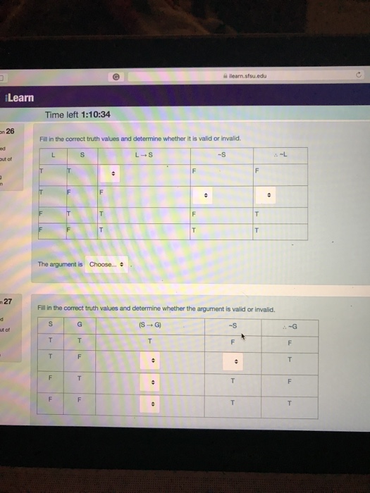 Solved 을 Ilearnstsuedu Learn Time Left 11034 N 26 Fi