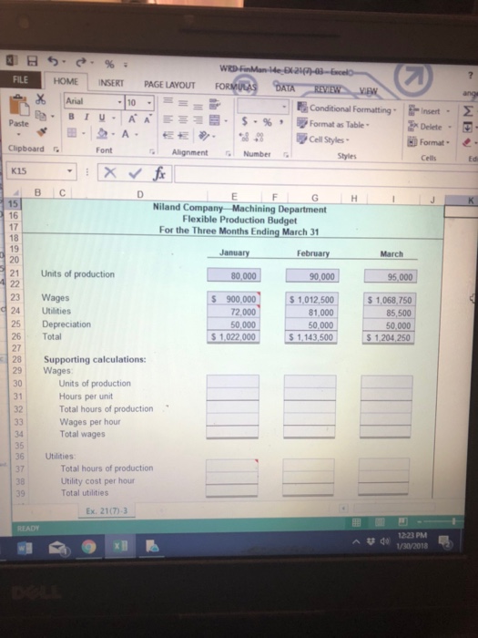 Flexible budget homework 06 picture