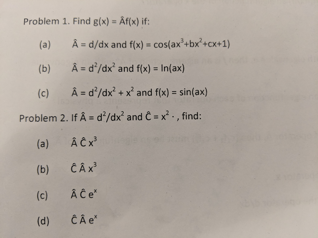 Problem 1 Find G X Af X If A B C A D Dx Chegg Com