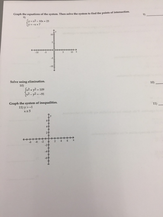 Solved Graph The Equations Of The System Then Solve The Chegg Com