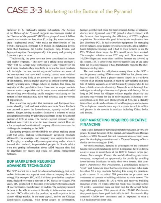 Bottom of the pyramid strategy picture