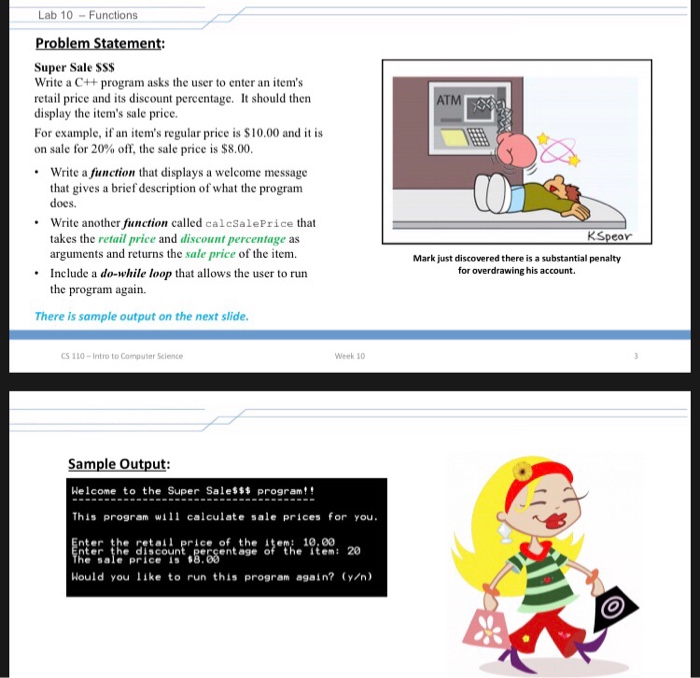 Solved Lab 10 Functions Super Sale Sss Write A C Program Chegg Com