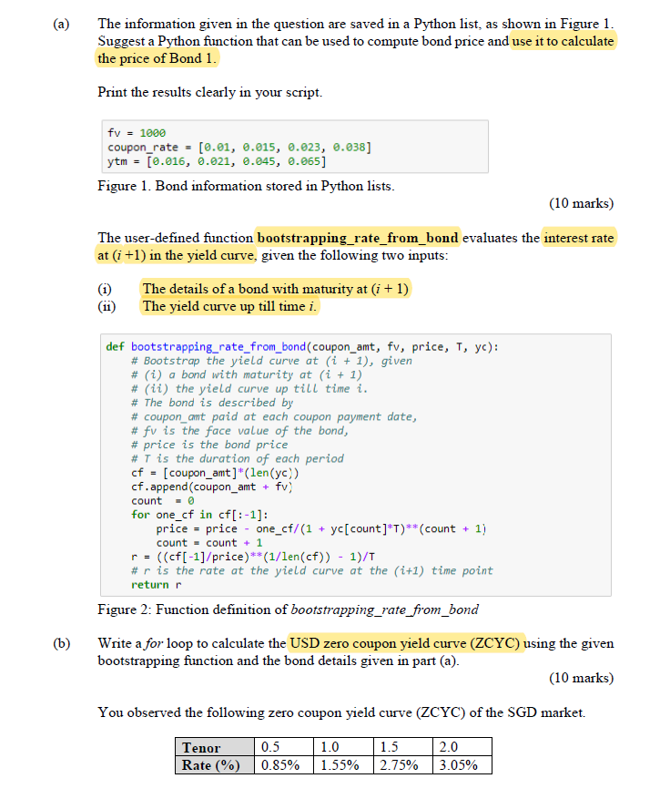 Question 2 Use Python For This Entire Question Yo Chegg Com