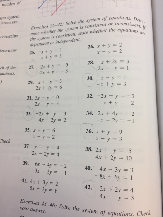 Solved Number Of Ear System Linear Sys Determine Mine Chegg Com