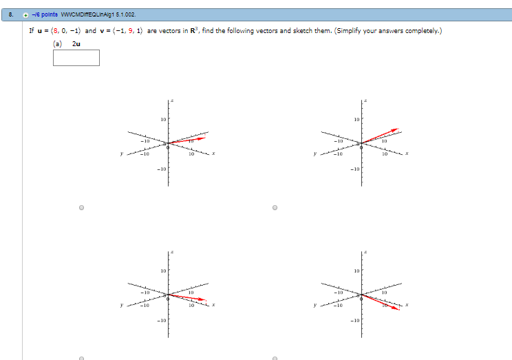 Solved 5 1 002 8 O 1 A 2u If U And V 1 9 1 Ar Chegg Com