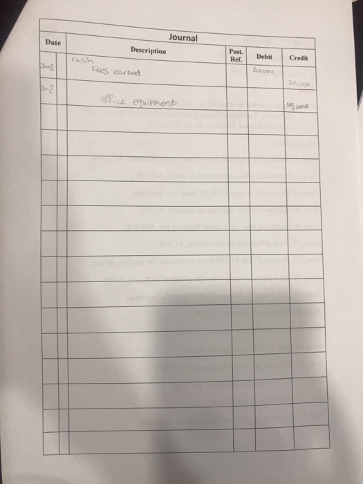 Solved Task: L. Create journal entries for the following | Chegg.com