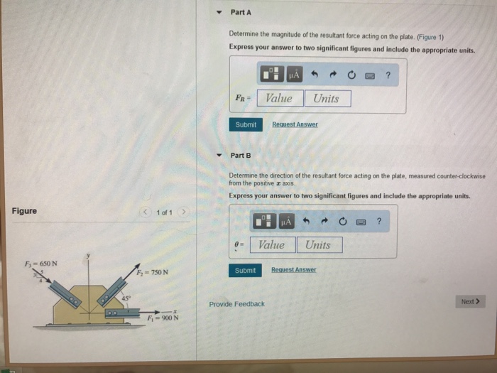 Solved Part A Determine The Magnitude Of The Resultant Fo