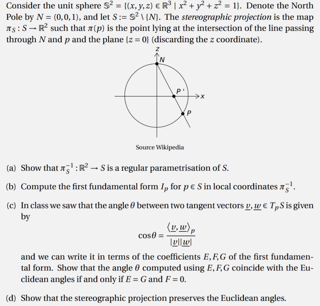 Consider The Unit Sphere S2 X Y Z Er3 X2 Y2 Z2 Chegg Com