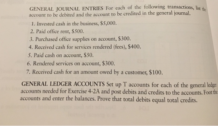 Solved GENERAL JOURNAL ENTRIES For each of the following | Chegg.com