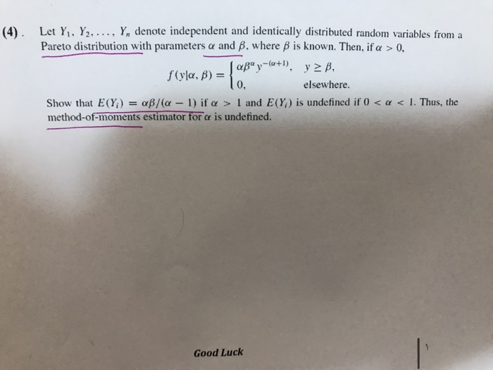 Solved Y Denote Independent And Identically Distributed Chegg Com