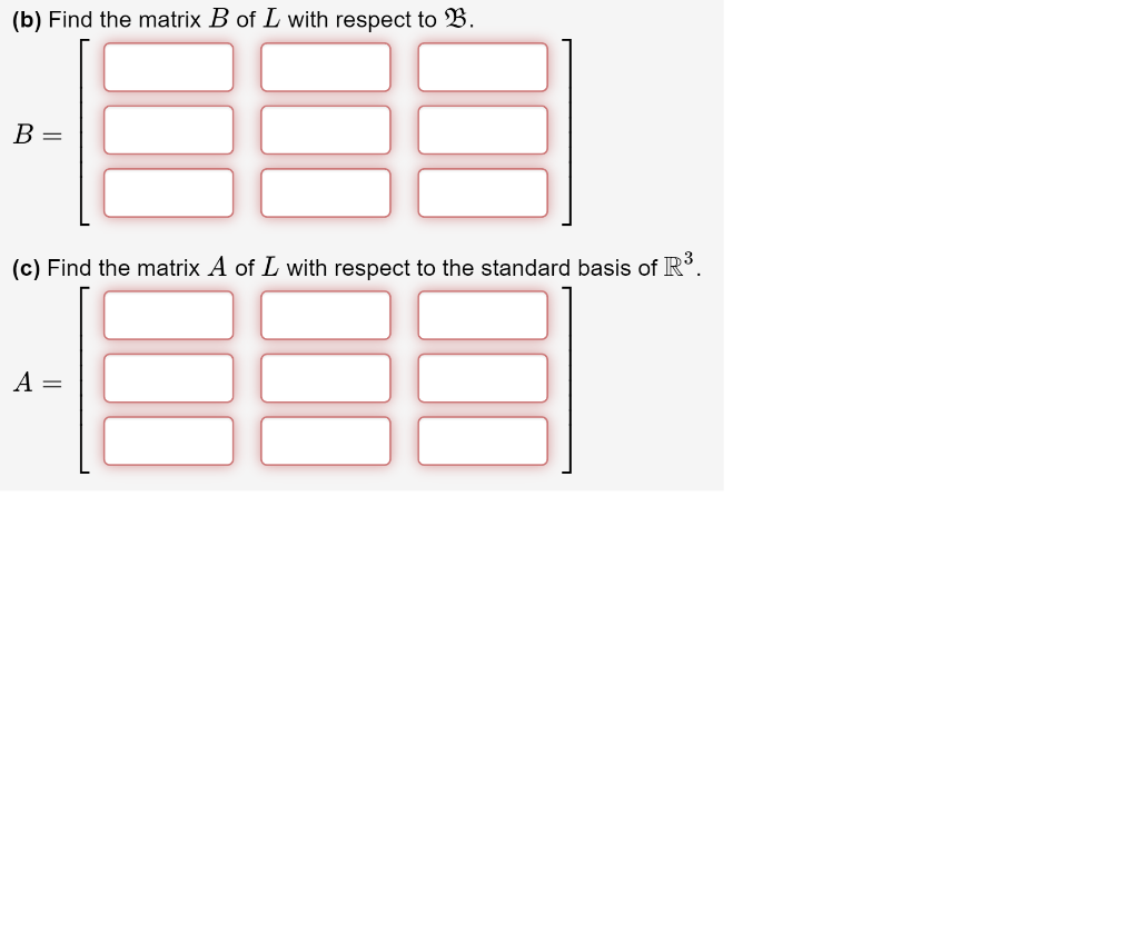 Solved 1 Point Let L From R3 To Ir3 Be The Reflection A Chegg Com