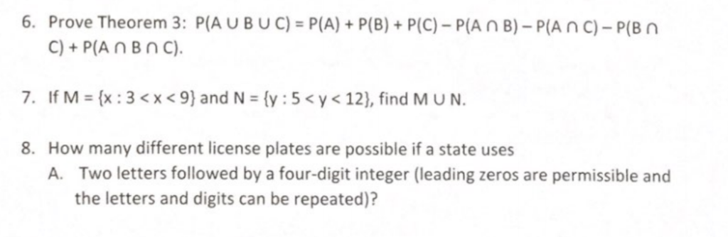 Solved 6 Prove Theorem 3 P Aubuc P A P B Pic Pa Nb Chegg Com