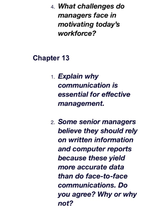 what challenges do managers face in motivating todays workforce