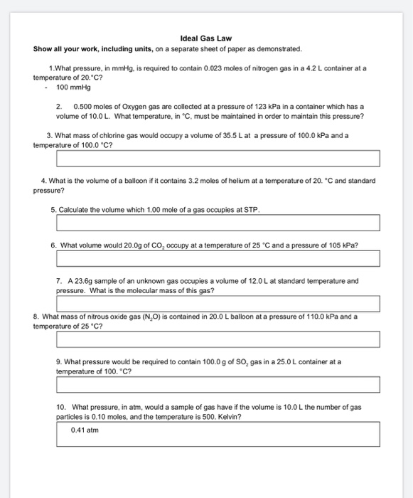 Gas laws questions and answers pdf picture
