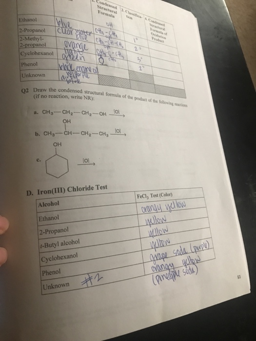 2 propanol structural formula