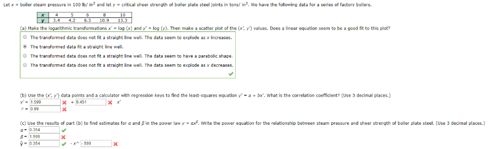 Solved Let X Boiler Steam Pressure In 100 Lb In2 And Let Chegg Com