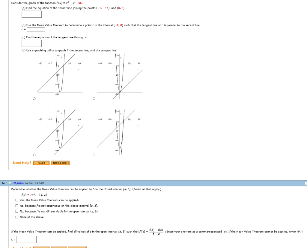 Consider The Graph Of The Function F X X2 X 56 Chegg Com