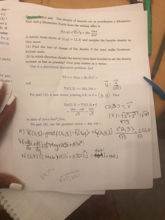 Solved 4 S A 1 Nd Y B W Alua For P The Ta Density Of B Chegg Com