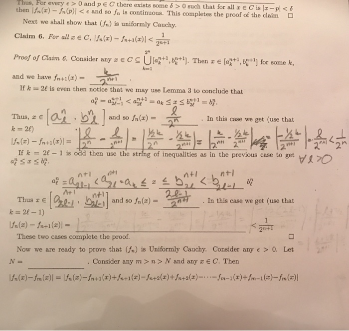 Solved Thus C There Exists Some D 0 Such That For All Chegg Com