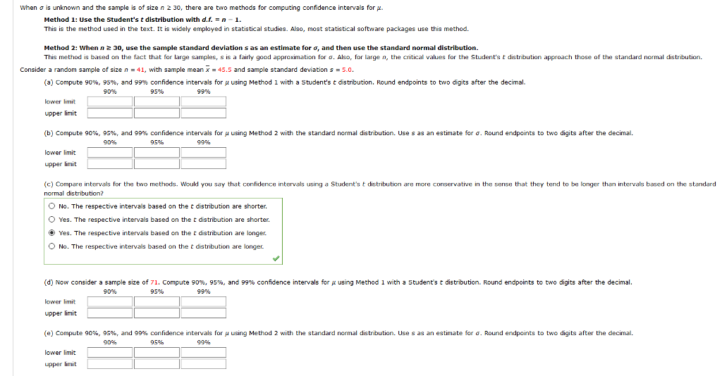 Solved When S Is Unknown And The Sample Is Of Size N 2 30 Chegg Com