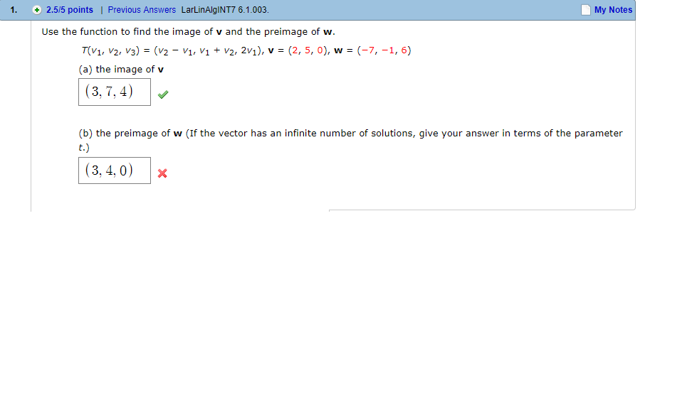 Solved Use The Function To Find The Image Of V And The Pr Chegg Com