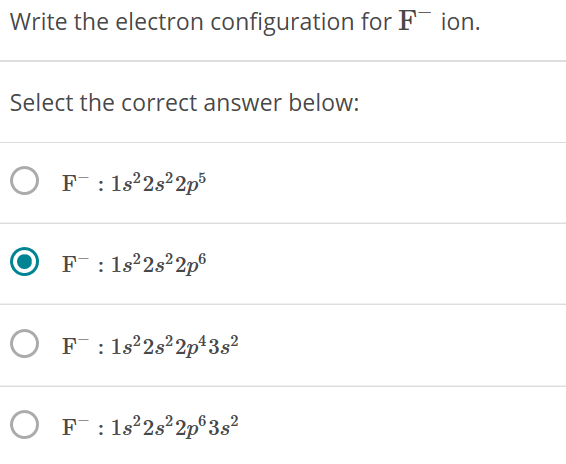 Electron Configuration For F slidedocnow