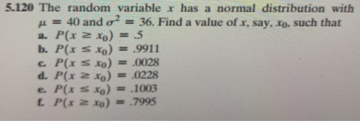 Solved 5 1 The Random Variable R Has A Normal Distribut Chegg Com