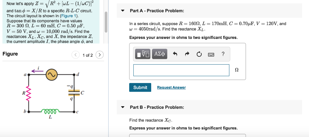 Solved Now Let S Apply Z R2 Ul 1 Uc And Tan F X R To Chegg Com