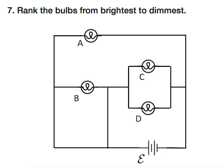 Solved: 7. Rank The Bulbs From Brightest To Dimmest ... Solved: 7. Rank The Bulbs From Brightest To Dimmest ...