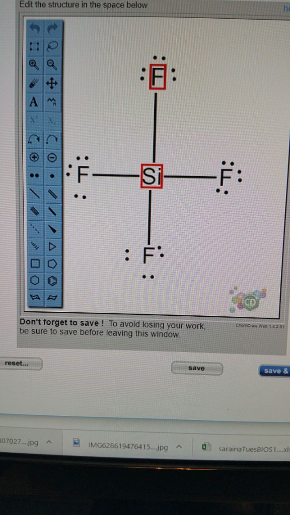Solved: Draw A Lewis Structure For The Following. Include ...
